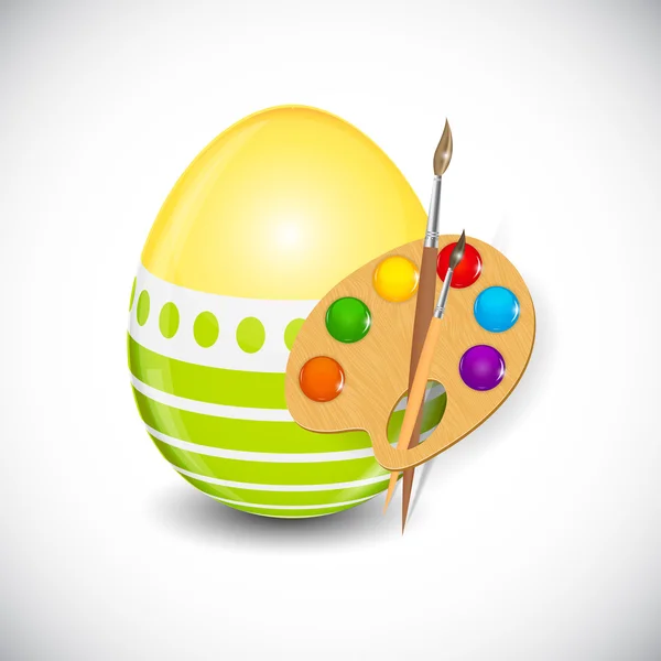 Beautiful Easter Egg Background Vector Illustration — Stock Vector