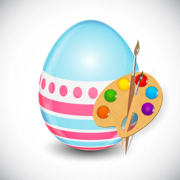 Beautiful Easter Egg Background Vector Illustration — Stock Vector