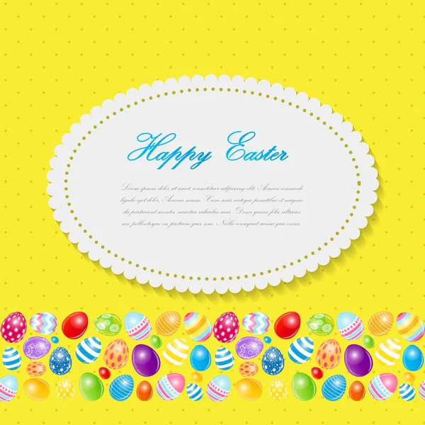Bella Pasqua uovo sfondo vettoriale illustrazione — Vettoriale Stock
