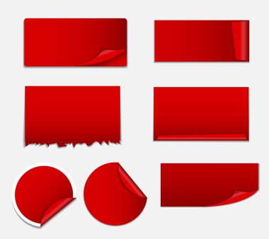 Satılık etiket, Banner şablon vektör çizim ayarla