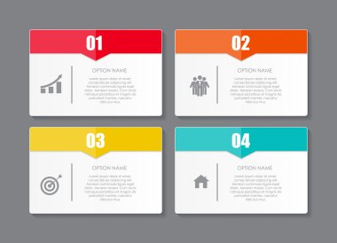 İş vektörü illüstrasyonunuz için bilgi tasarımı ögeleri