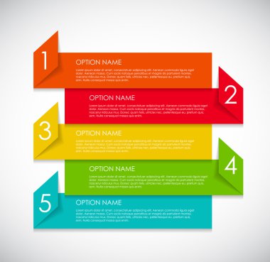 İş vektörü illüstrasyonunuz için bilgi tasarımı ögeleri