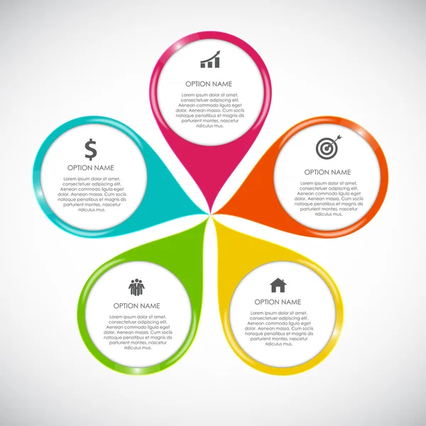 Elementi di design infografici per la tua illustrazione vettoriale aziendale — Vettoriale Stock