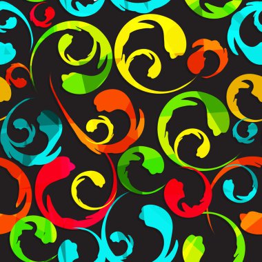 Çiçek Vintage Dikişsiz desen arka plan vektör çizim