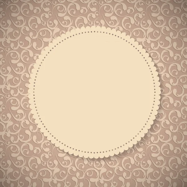 Frame in Vintage Achtergrond. Vector Illustratie — Stockvector