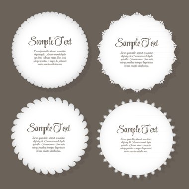 Tasarım retro etiketi, çerçeve, yay vektör çizim ile