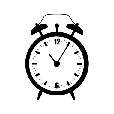 saatin alarmı simge vektör çizim