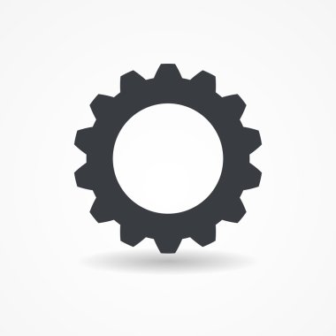 dişli simgesi vektör illüstrasyonu