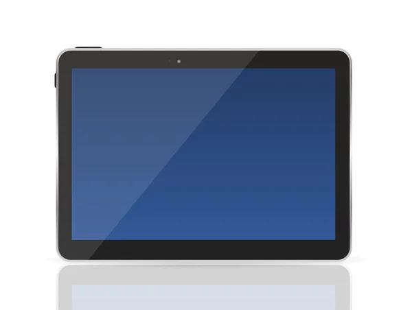 Negro Tablet PC Vector Ilustración — Vector de stock