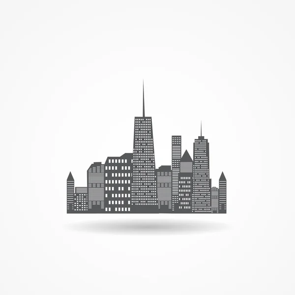 Icono de la ciudad vector ilustración — Vector de stock