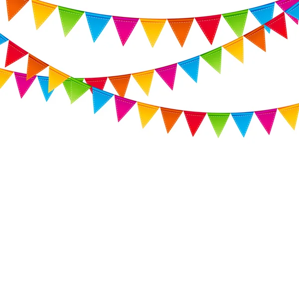 Party bakgrund med flaggor vektor illustration. EPS 10 — Stock vektor