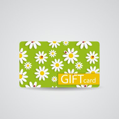 güzel hediye kartı tasarlamak, illüstrasyon vektör