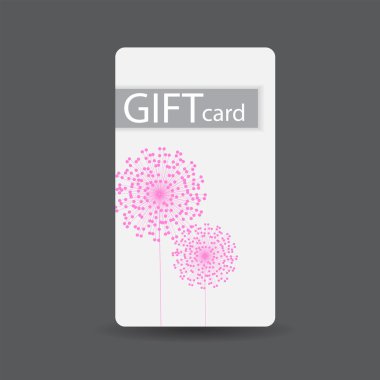 güzel hediye kartı tasarlamak, illüstrasyon vektör