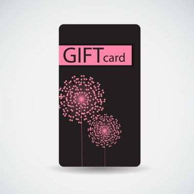 güzel hediye kartı tasarlamak, illüstrasyon vektör