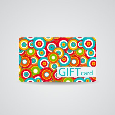 güzel hediye kartı tasarlamak, illüstrasyon vektör