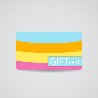 güzel hediye kartı tasarlamak, illüstrasyon vektör