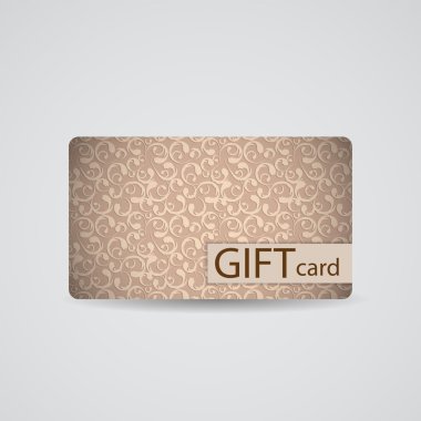 güzel hediye kartı tasarlamak, illüstrasyon vektör