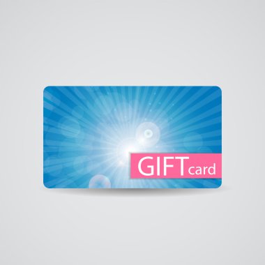 güzel hediye kartı tasarlamak, illüstrasyon vektör