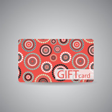 güzel hediye kartı tasarlamak, illüstrasyon vektör