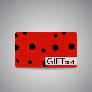 güzel hediye kartı tasarlamak, illüstrasyon vektör