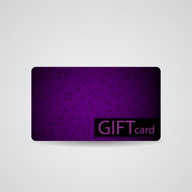 Güzel müzik hediye kartı, vektör çizim tasarlamak.