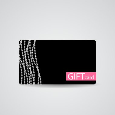 Güzel elmas hediye kartı, vektör çizim tasarlamak