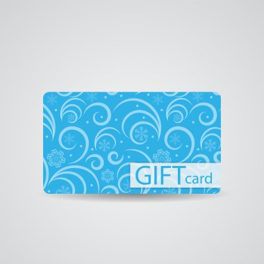 Güzel Kış Noel hediye kartı, vektör hasta tasarlamak