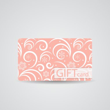 Güzel Kış Noel hediye kartı, vektör hasta tasarlamak