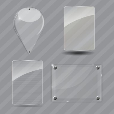 cam çerçeve kümesi. vektör çizim.