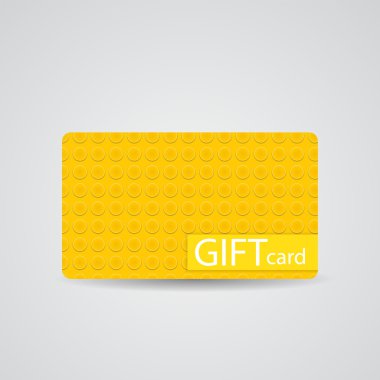 Güzel blok hediye kartı, vektör çizim tasarlamak.