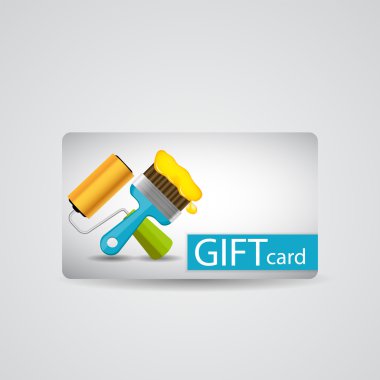 Soyut güzel araçlar hediye kart tasarımı, vektör çizim.