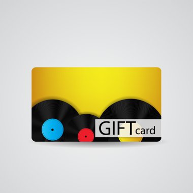 güzel hediye kartı tasarlamak, illüstrasyon vektör