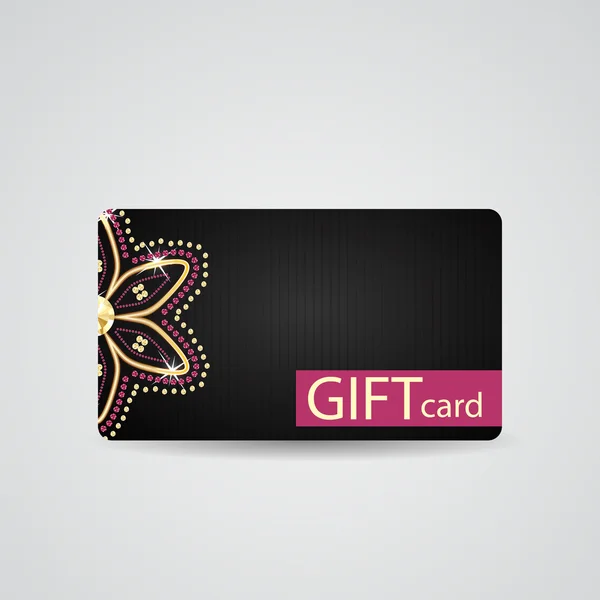 Astratto bel diamante Gift Card Progettare, Illustrazione vettoriale — Vettoriale Stock