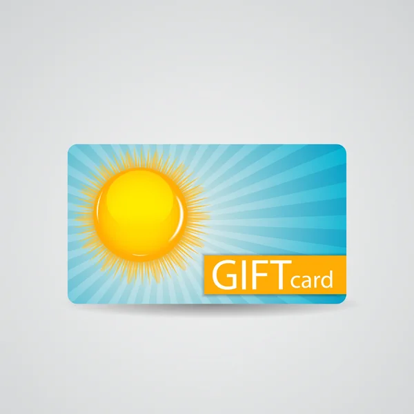 Аннотация Beautiful Sunny Gift Card Design, Vector Illustration . — стоковый вектор