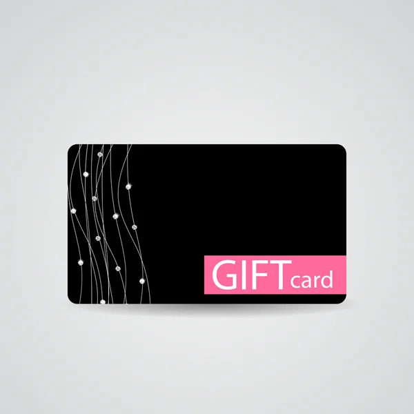 Astratto bel diamante Gift Card Progettare, Illustrazione vettoriale — Vettoriale Stock