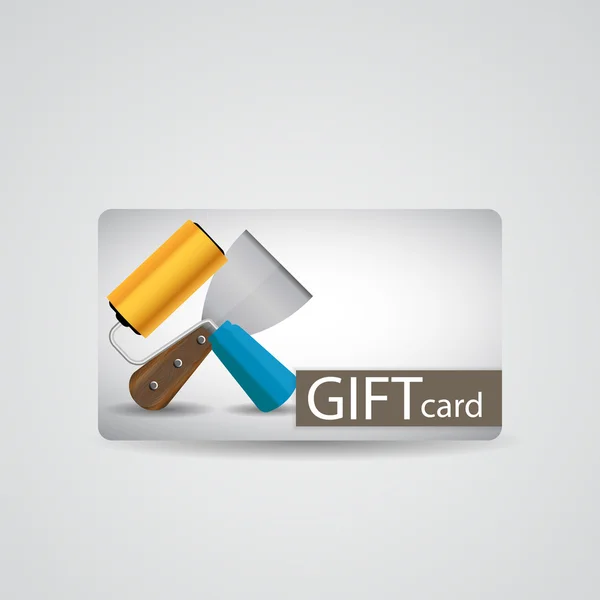 Аннотация Beautiful Tools Gift Card Design, Vector Illustration . — стоковый вектор