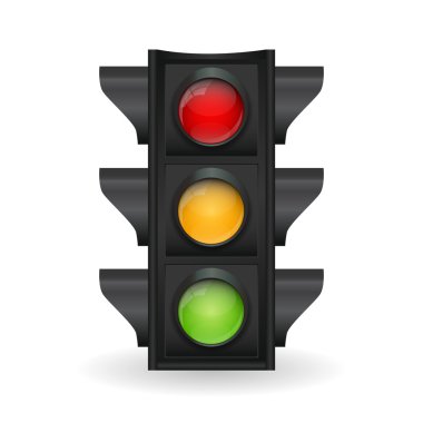Trafik ışığı vektör illüstrasyonu