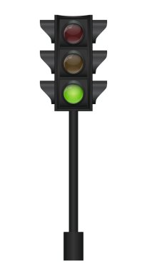 Trafik ışığı vektör illüstrasyonu