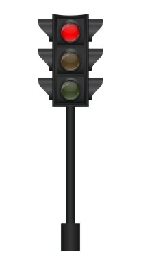 Trafik ışığı vektör illüstrasyonu