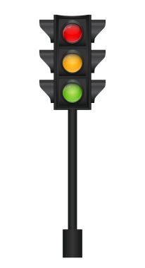 Trafik ışığı vektör illüstrasyonu