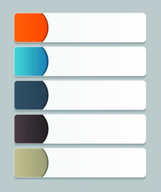 İş vektörü illüstrasyonunuz için bilgi tasarımı ögeleri