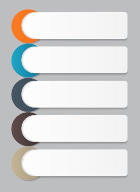 İş vektörü illüstrasyonunuz için bilgi tasarımı ögeleri