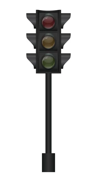 Ilustración vectorial semáforo — Vector de stock