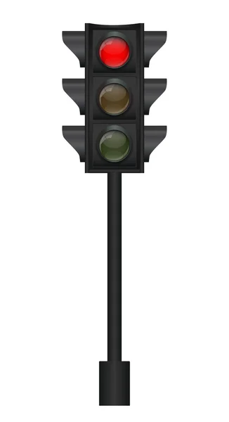 Ilustración vectorial semáforo — Vector de stock