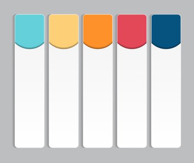 İş vektörü illüstrasyonunuz için bilgi tasarımı ögeleri