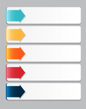 İş vektörü illüstrasyonunuz için bilgi tasarımı ögeleri