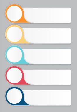 İş vektörü illüstrasyonunuz için bilgi tasarımı ögeleri