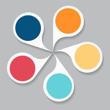 İş vektörü illüstrasyonunuz için bilgi tasarımı ögeleri