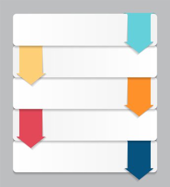 İş vektörü illüstrasyonunuz için bilgi tasarımı ögeleri