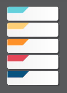 İş vektörü illüstrasyonunuz için bilgi tasarımı ögeleri